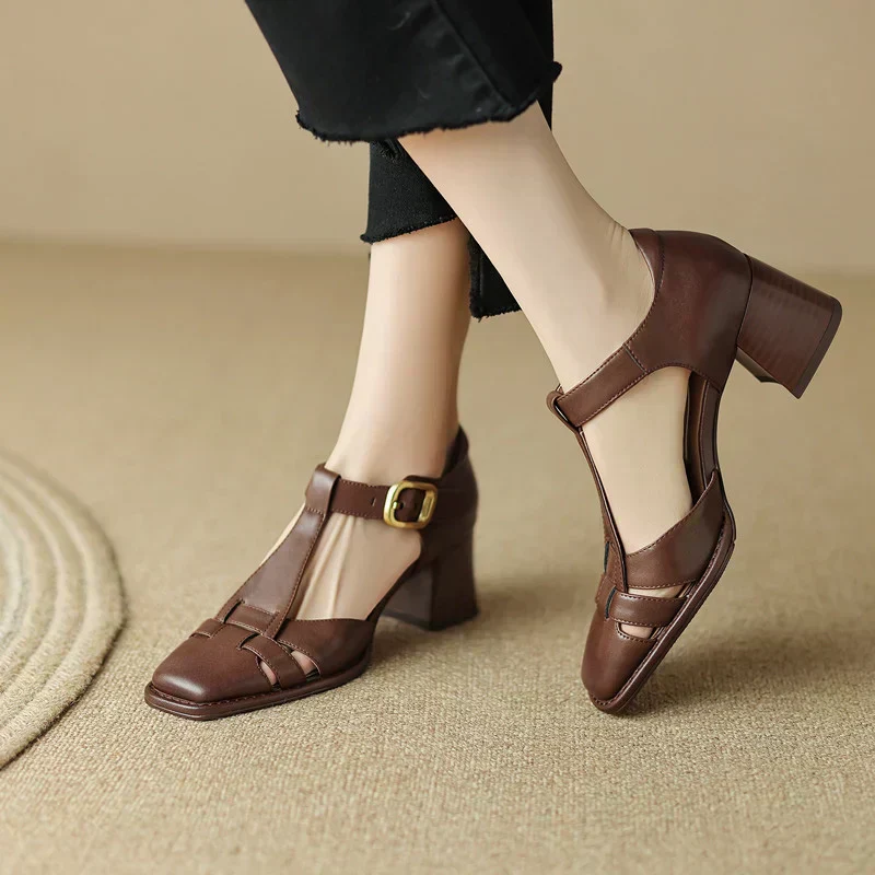 Anna | Square Toe Sandals - Image 4