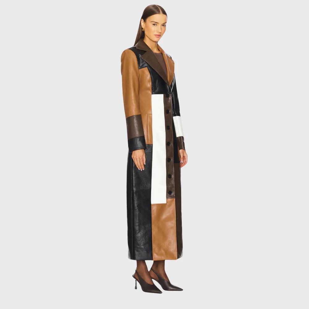 Bianca | Colorblock Longline Coat - Image 2