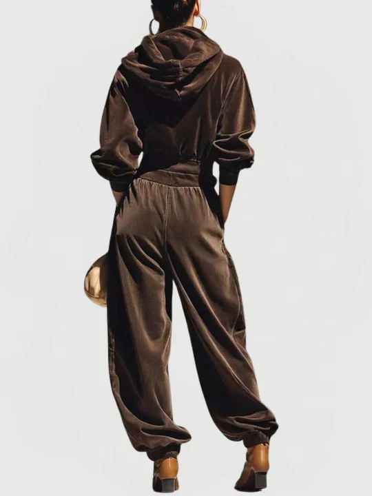 Bianca | Velour Relaxed Co-Ord Set - Image 2