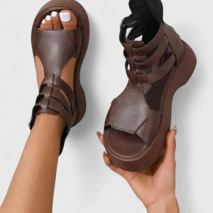 Brianna | Platform Buckle Sandals - Image 4