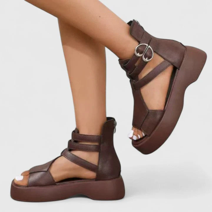 Brianna | Platform Buckle Sandals - Image 6