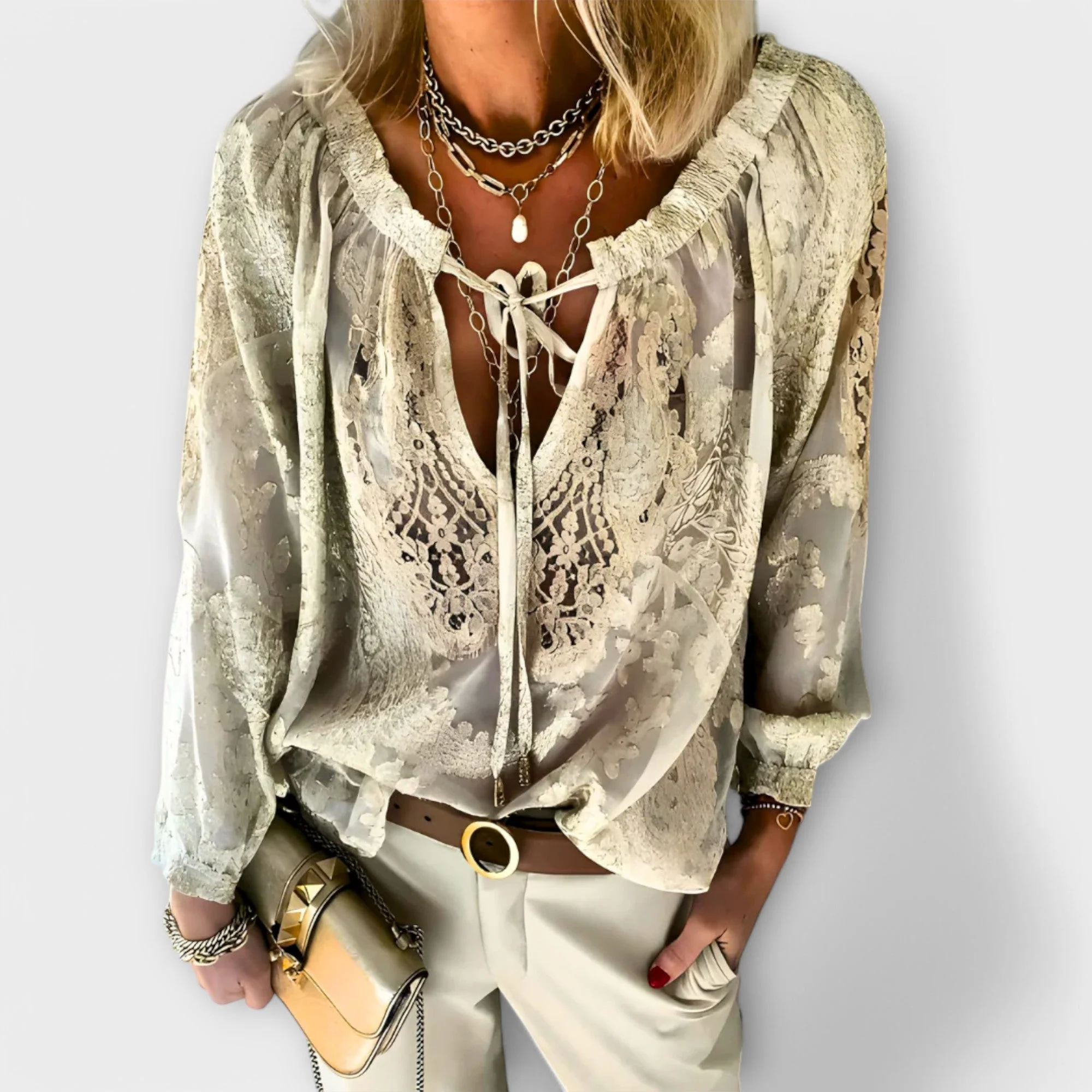 Brunetta | Sophisticated Blouse - Image 3