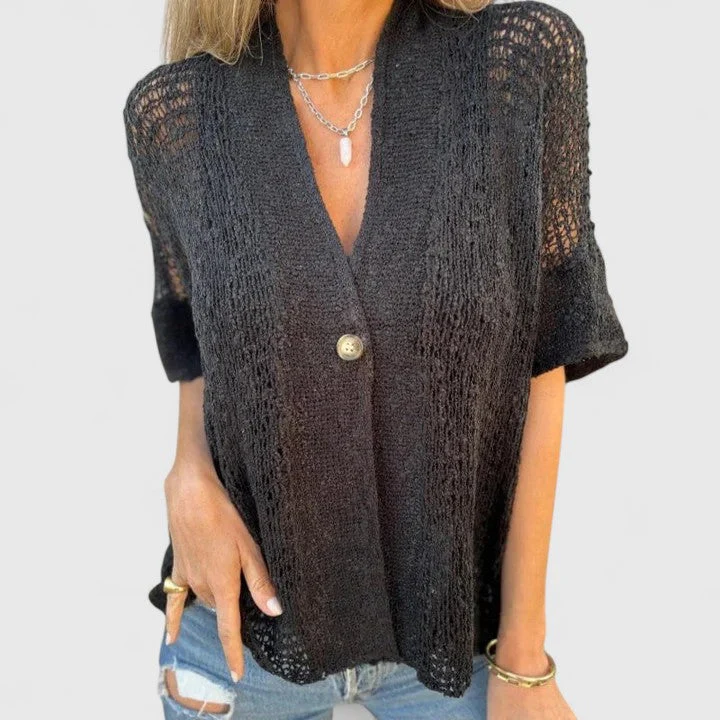 Calista | Elegant Knitted Shirt - Image 4
