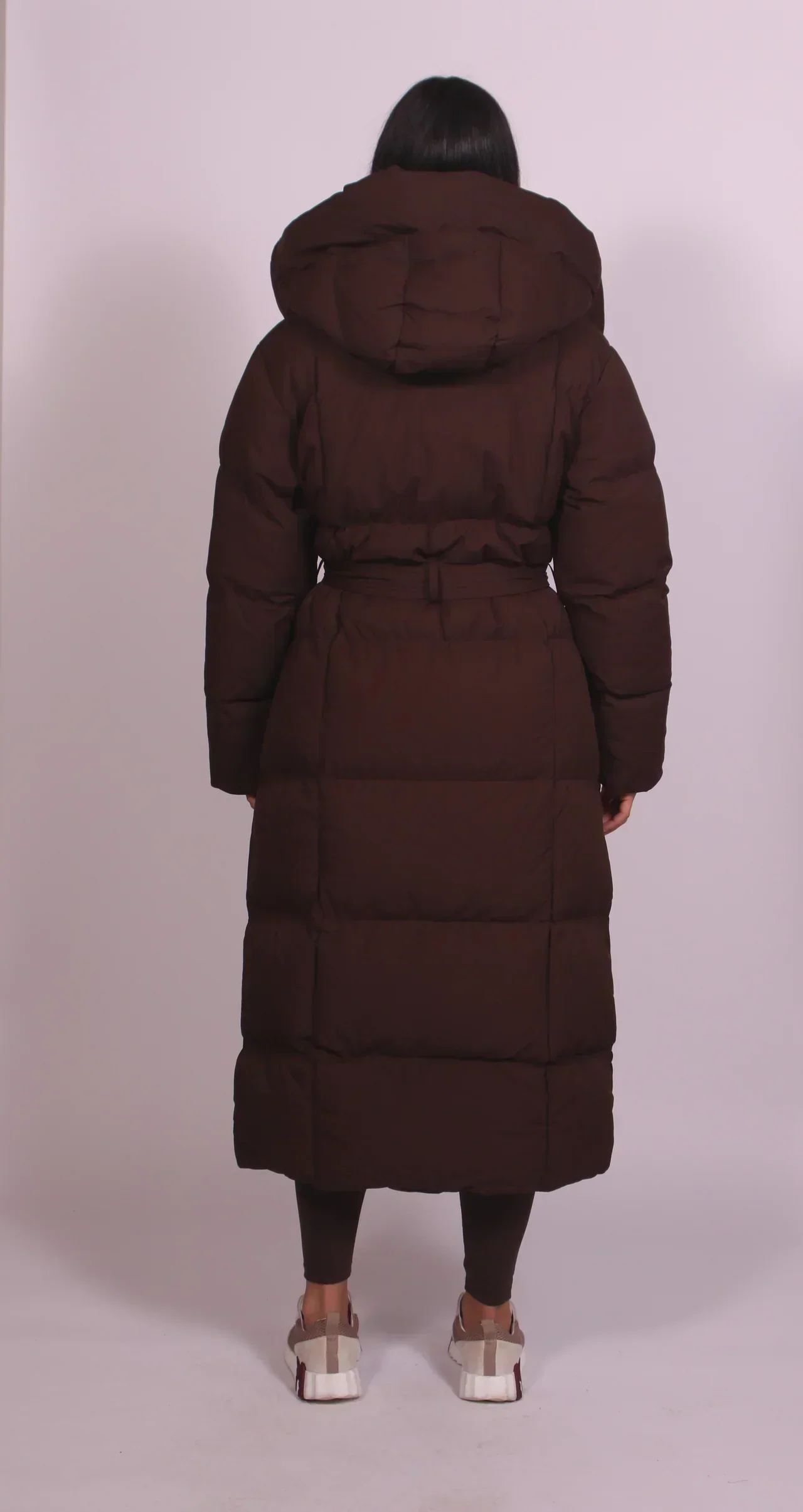 Carmen - Long Belted Puffer Coat - Image 2