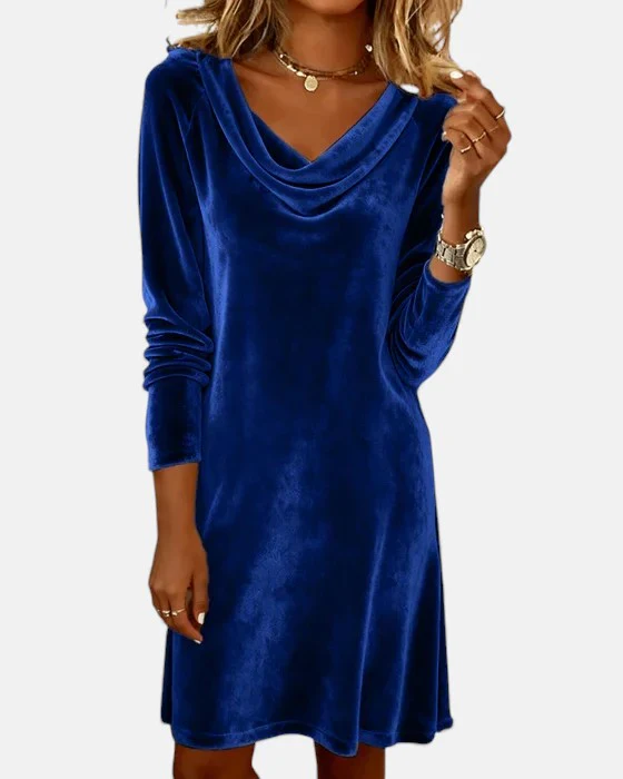 Celeste | Loose Fitting Velvet Dress - Image 6