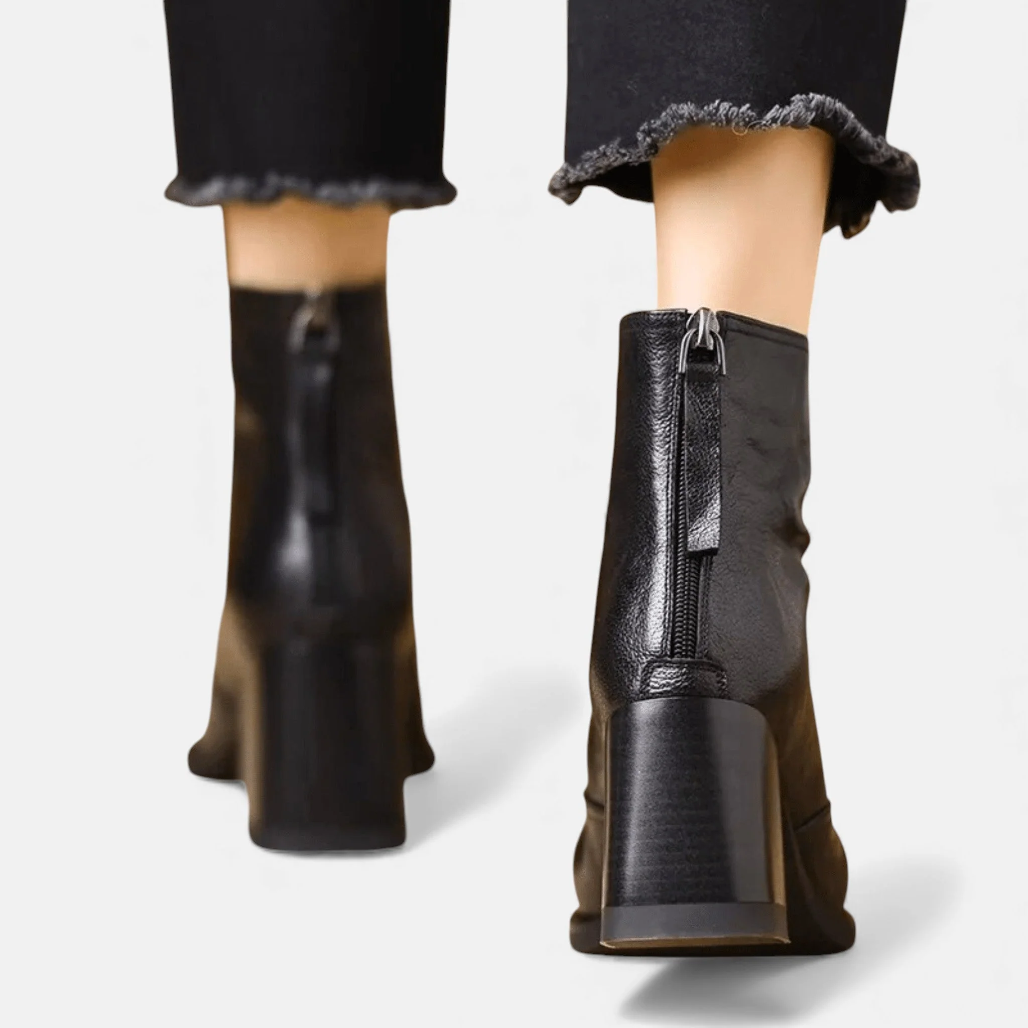 Claudia | Luxury Ankle Boots with Mid Heel - Image 5