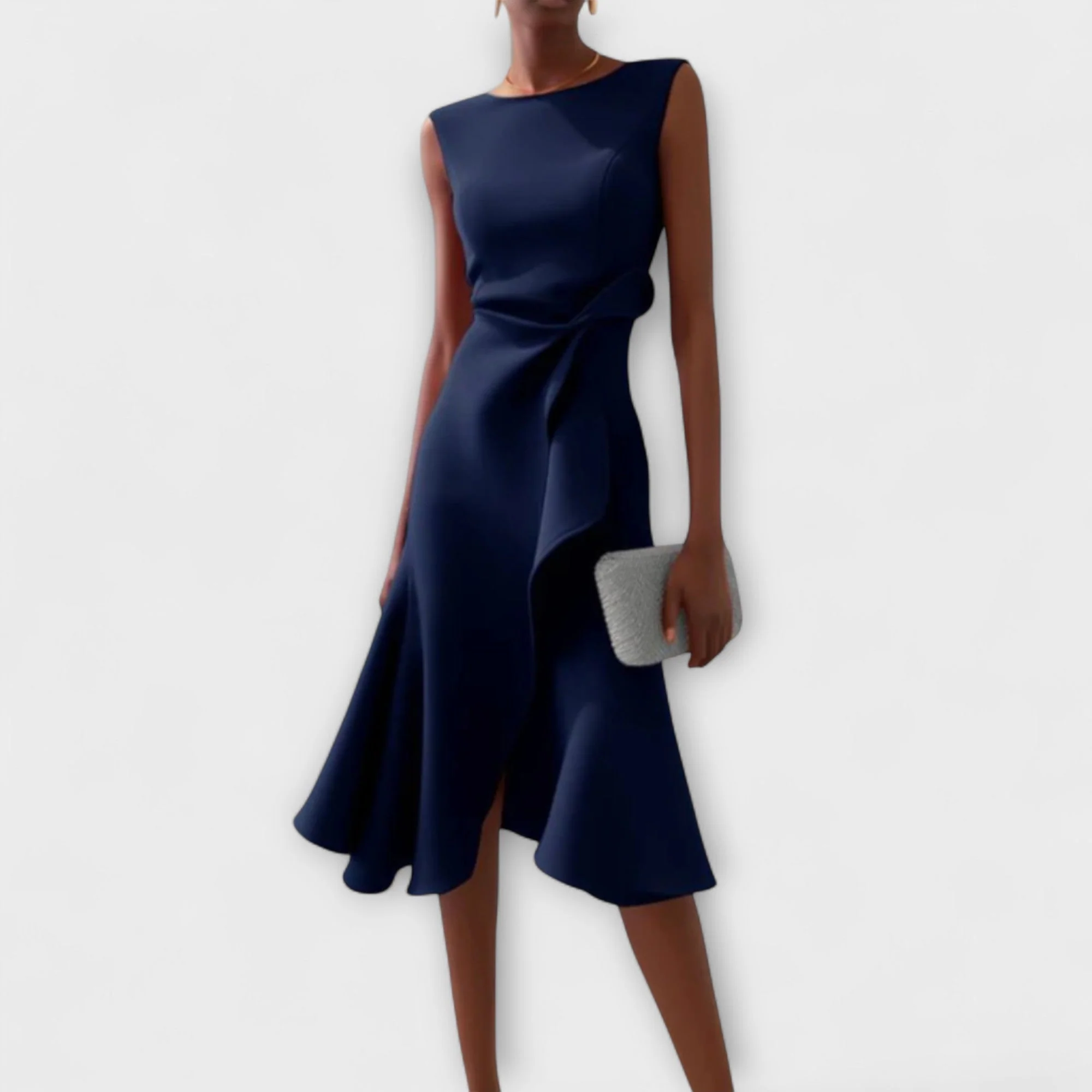 Darlene | Sophisticated Midi Dress - Image 3