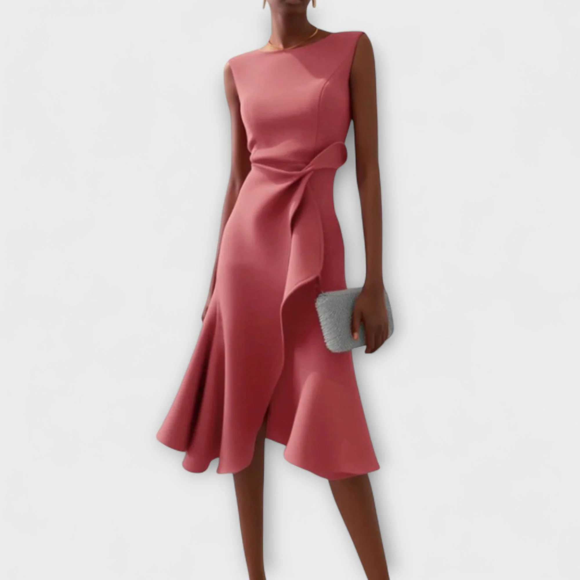 Darlene | Sophisticated Midi Dress - Image 4