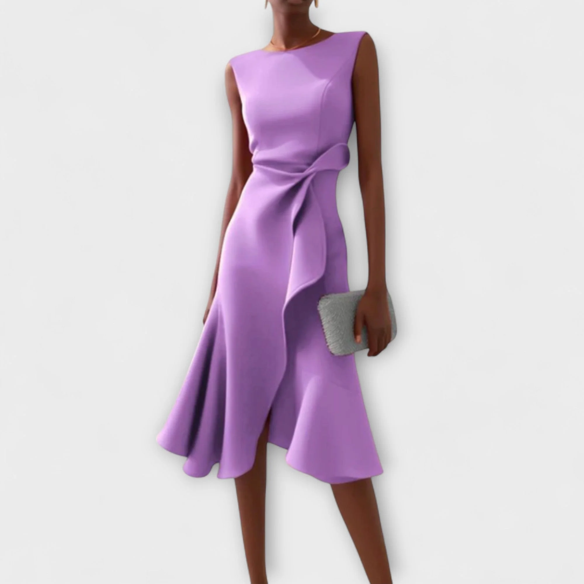 Darlene | Sophisticated Midi Dress - Image 6