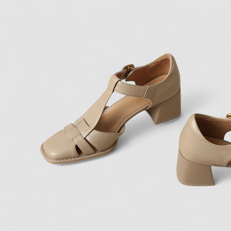 Elyxiana | Orthopedic T-Strap Block Heels - Image 5