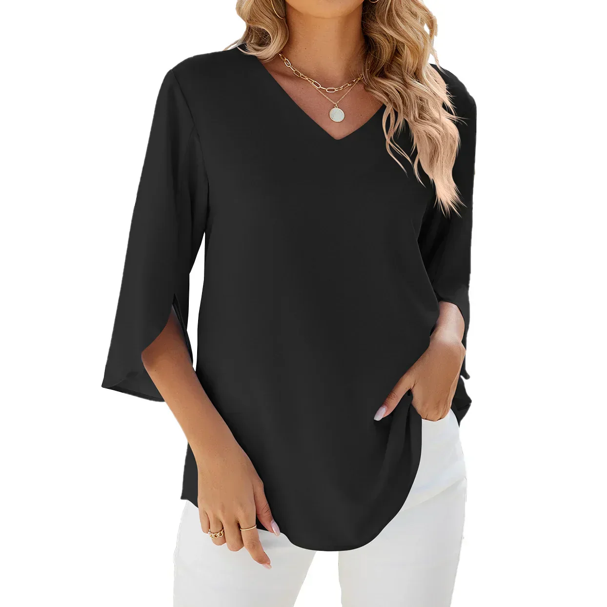 Esmira - V-neck blouse - Image 6