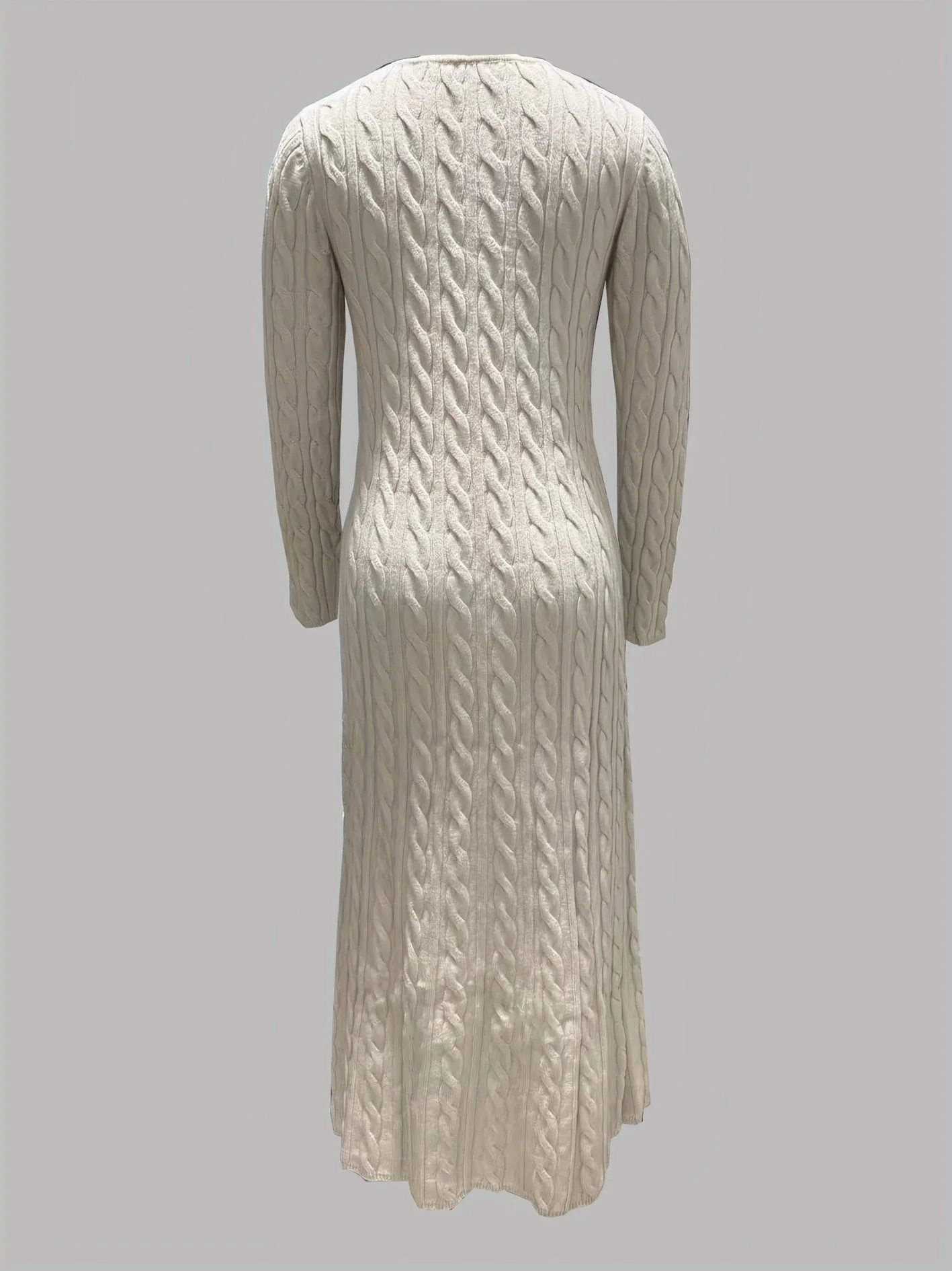 Evelyn | Cozy Cable-Knit Maxi Dress - Image 3
