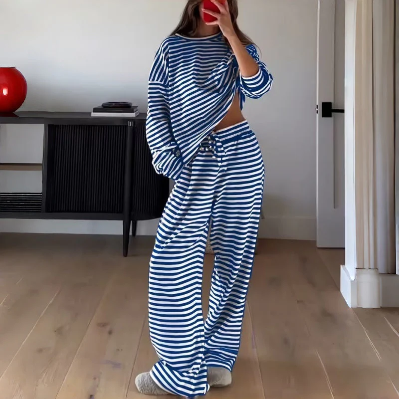 Harper | Relaxed Striped Lounge Set - Image 10