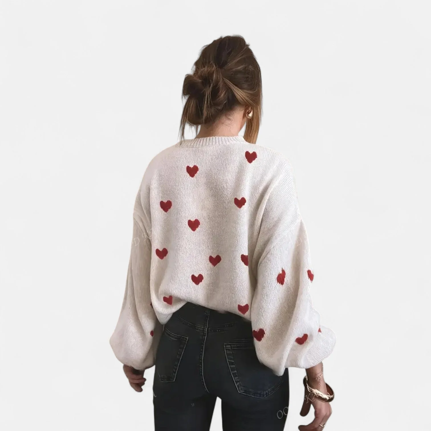 Isla Hearts Wool Sweater - Image 4