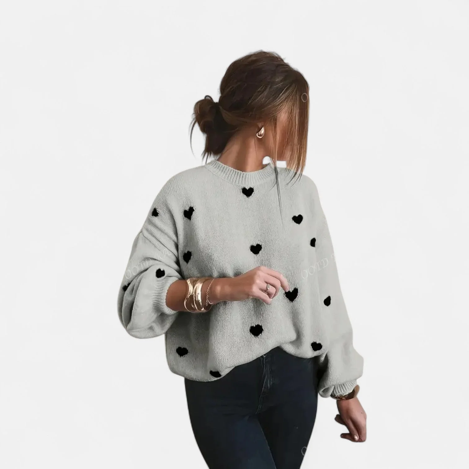 Isla Hearts Wool Sweater - Image 7