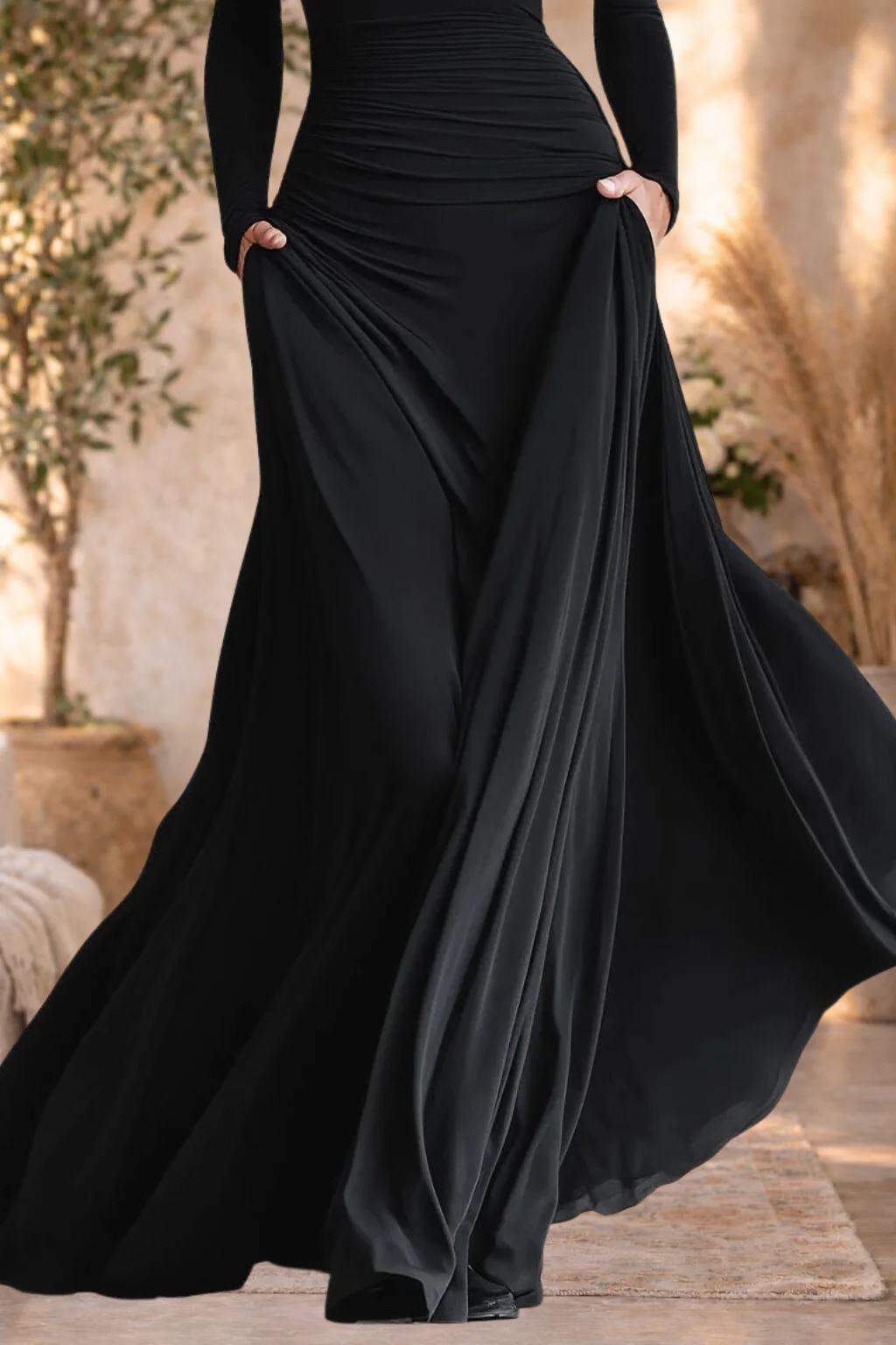 Ivy | Elegant Long Sleeve Maxi Dress - Image 5