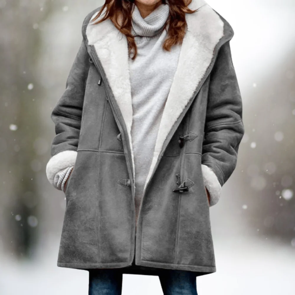 Jae - Warm Suede Fleece Fall Jacket - Image 5