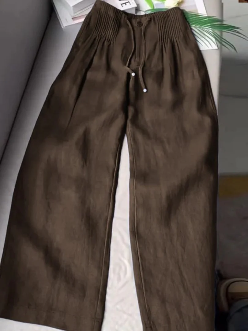 Jocelyn | Wide-leg Pants in Cotton and Linen Blend - Image 6