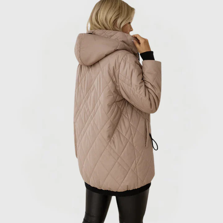 Lauren | Quilted Hooded Coat - Image 2