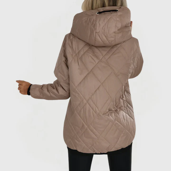 Lauren | Quilted Hooded Coat - Image 3