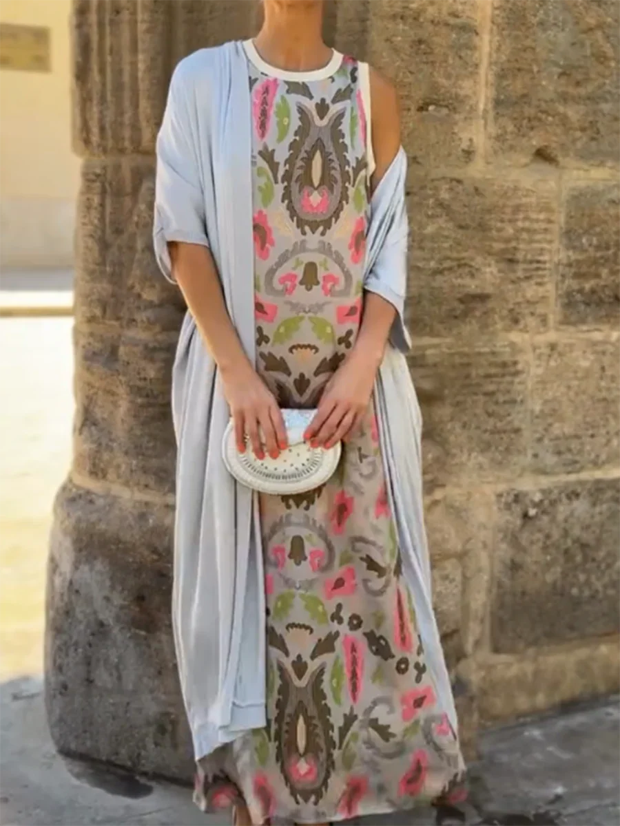 Liezel | Boho Layered Maxi Dress - Image 4