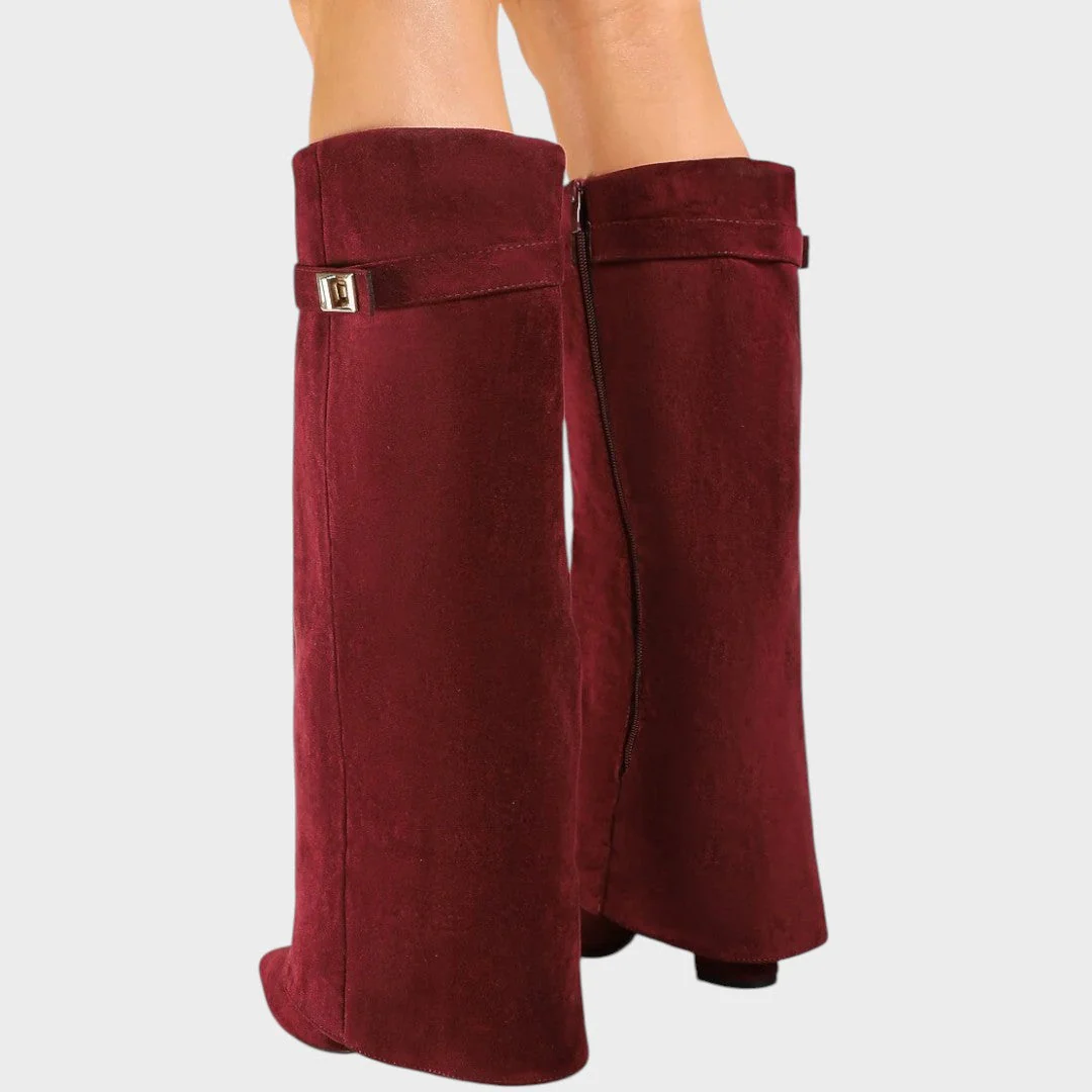 Lunara | High-Cut Suede Boots - Image 11