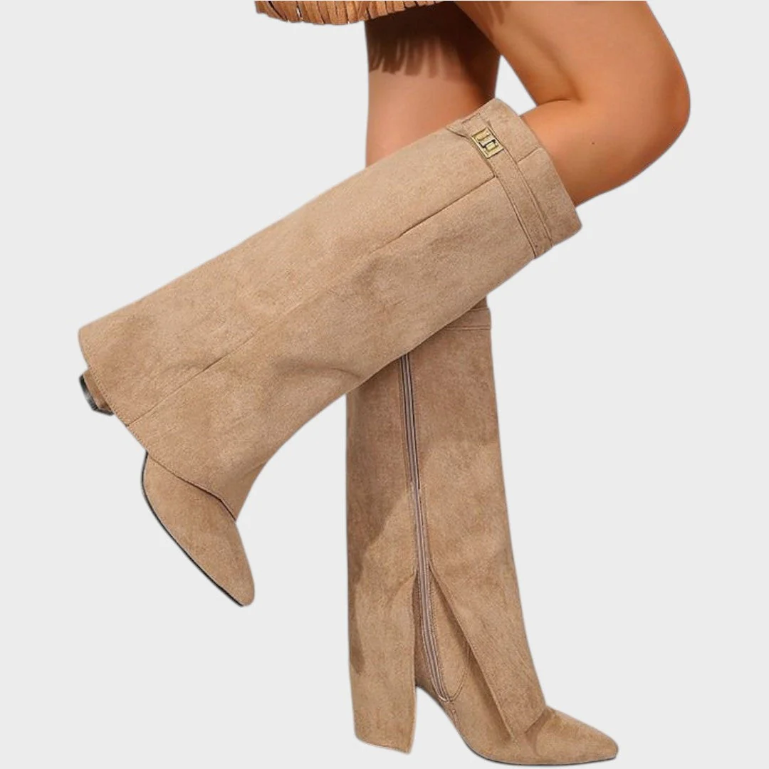 Lunara | High-Cut Suede Boots - Image 3