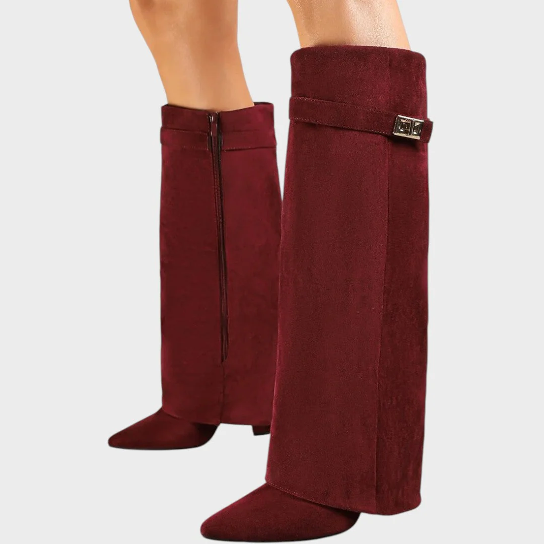 Lunara | High-Cut Suede Boots - Image 9