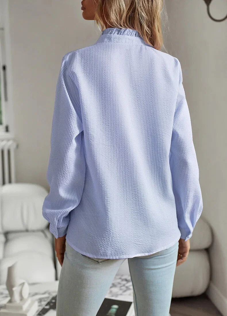 Marcelina - Elegant Polo Blouse - Image 3