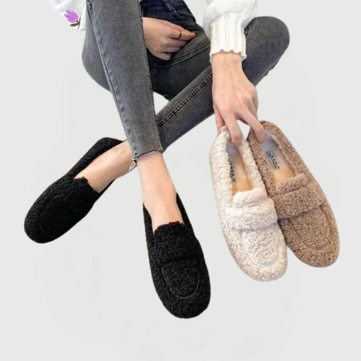 Mila | Cozy Faux-Shearling Loafers - Image 6