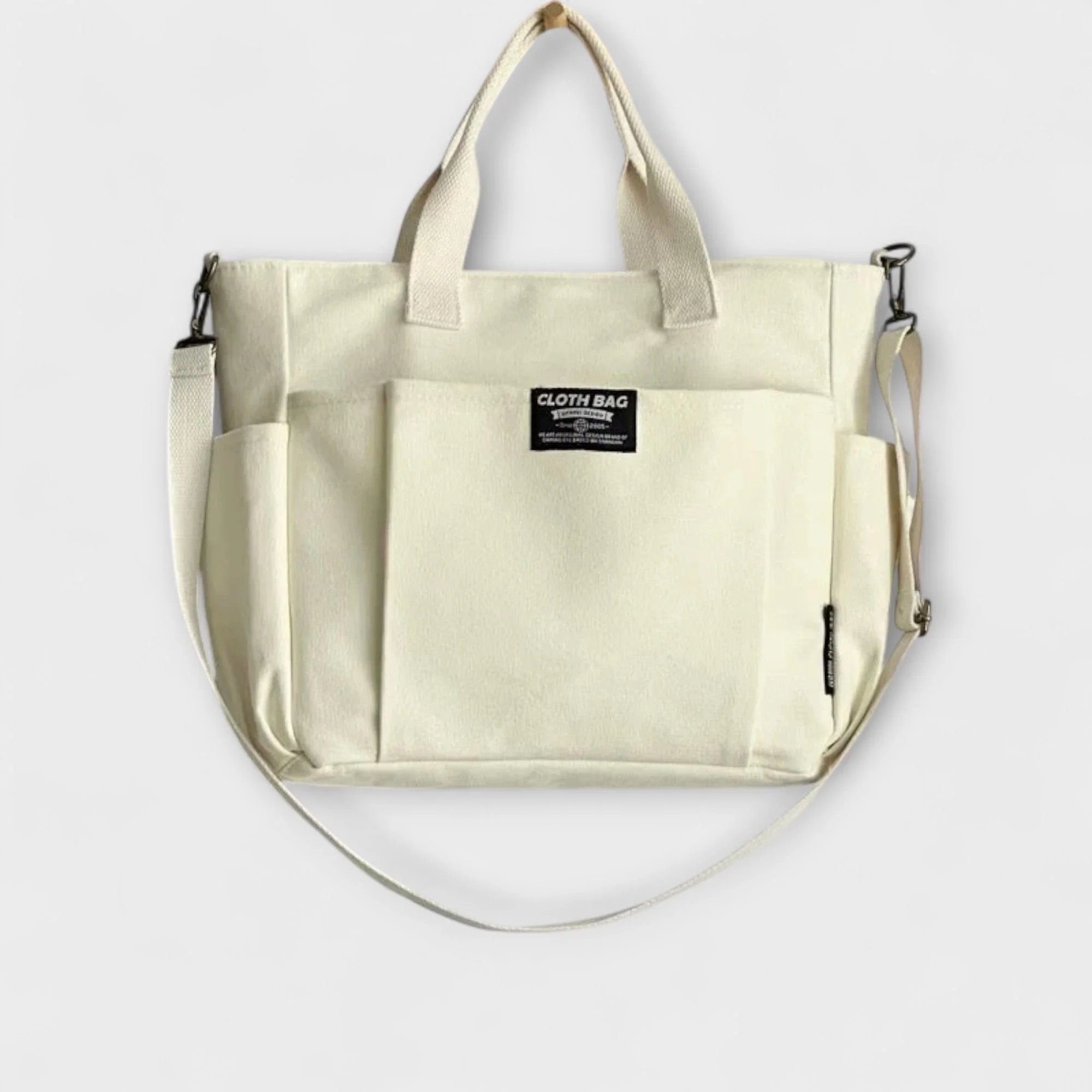 Olivia - Minimalistic Canvas Tote Bag - Image 2