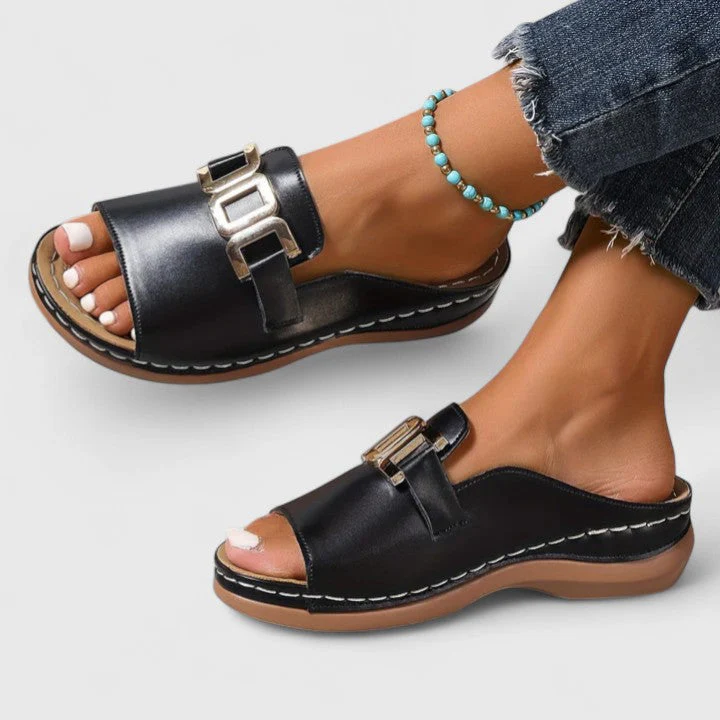 Monroe | Luxe Buckle Sandals - Image 3