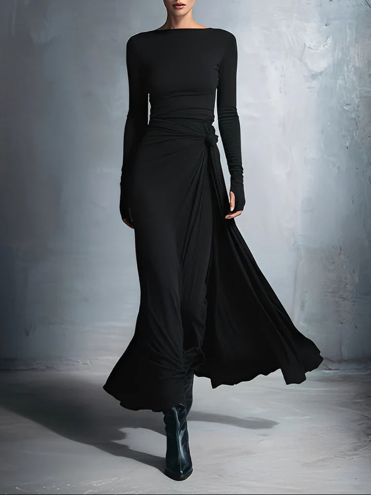 Naiara ❘ Maxi dress with side knot - Image 3