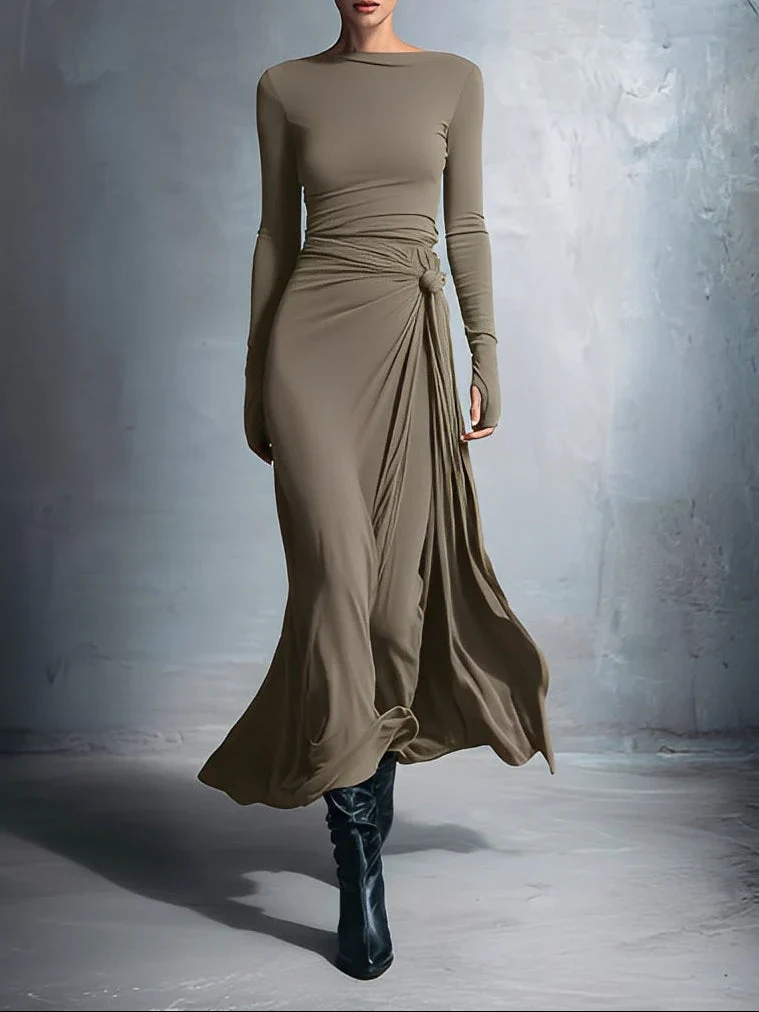Naiara ❘ Maxi dress with side knot - Image 4