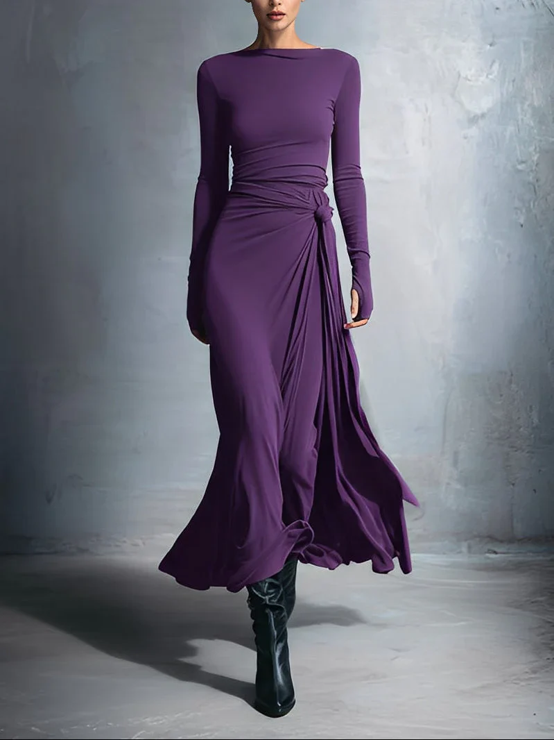 Naiara ❘ Maxi dress with side knot - Image 5