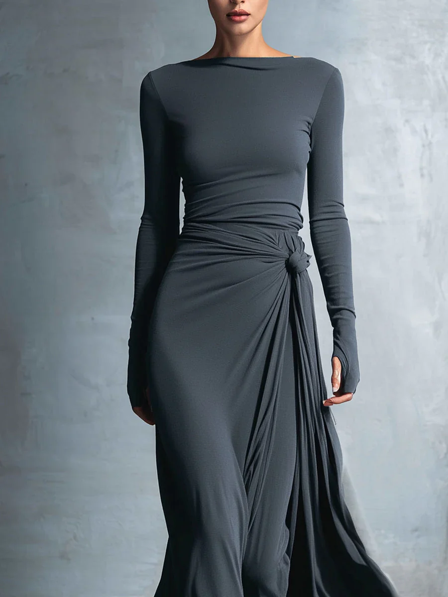 Naiara ❘ Maxi dress with side knot - Image 8