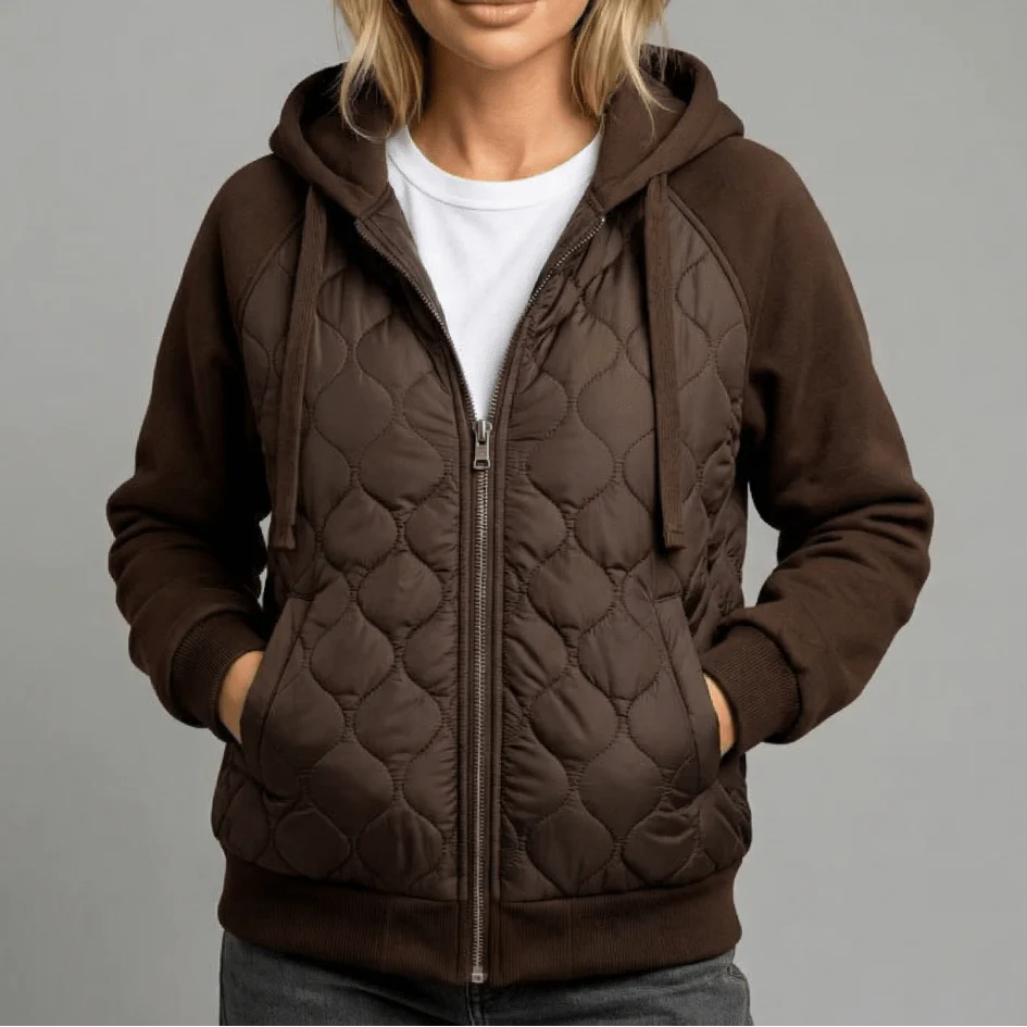 NATALIE | QUILTED HOODIE JACKET