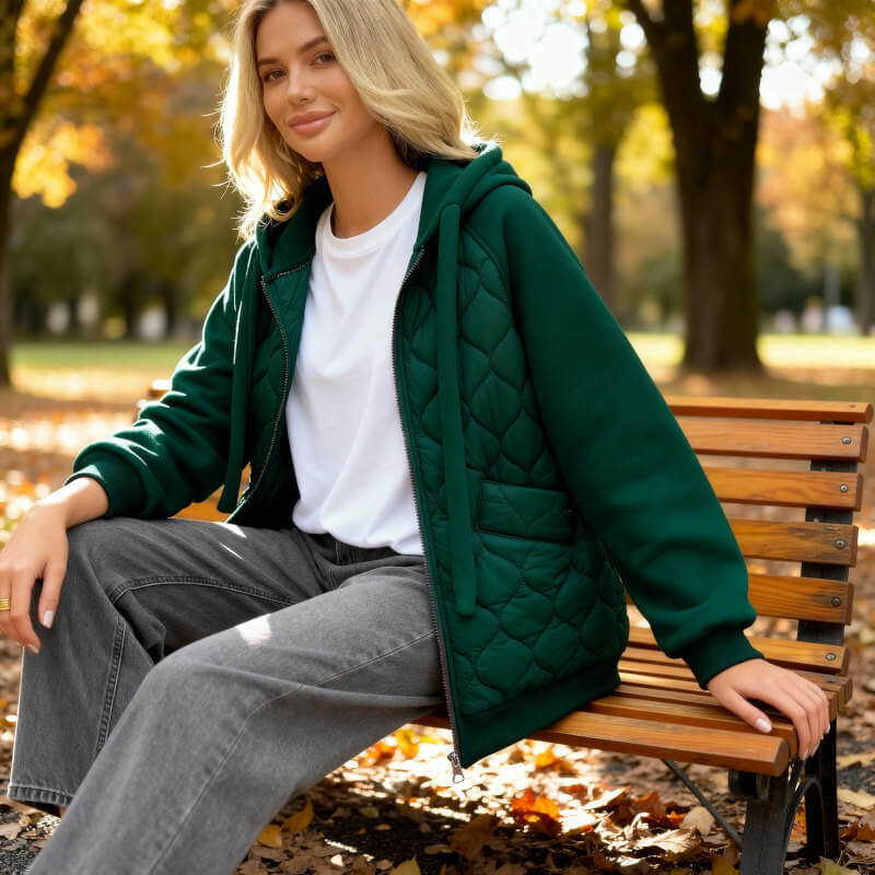 NATALIE | QUILTED HOODIE JACKET - Image 11