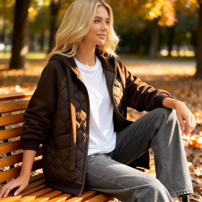 NATALIE | QUILTED HOODIE JACKET - Image 3