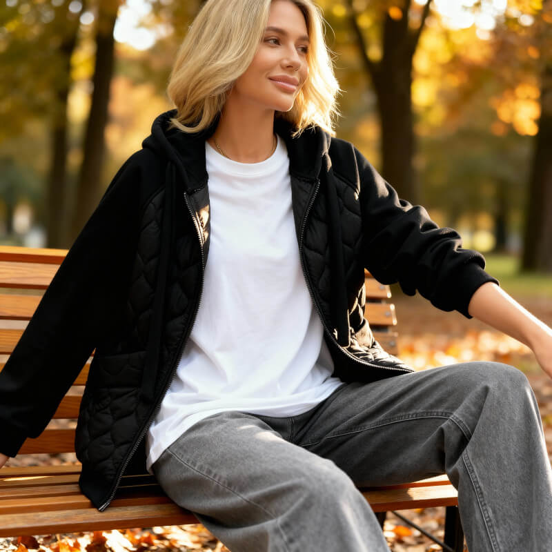 NATALIE | QUILTED HOODIE JACKET - Image 5