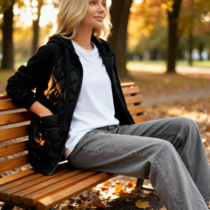 NATALIE | QUILTED HOODIE JACKET - Image 6