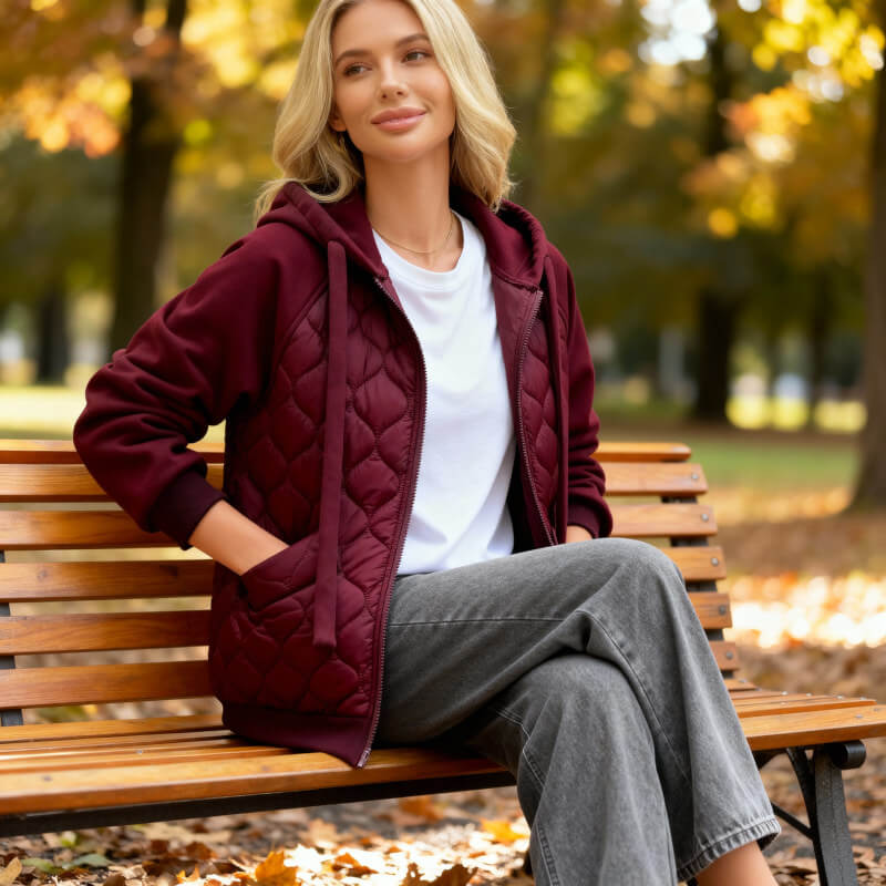 NATALIE | QUILTED HOODIE JACKET - Image 8