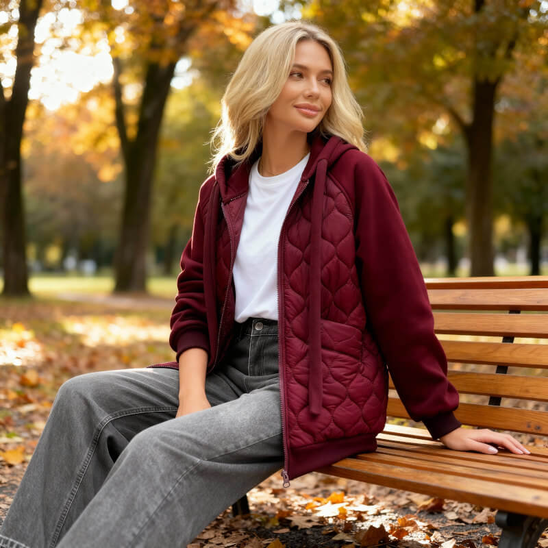 NATALIE | QUILTED HOODIE JACKET - Image 9