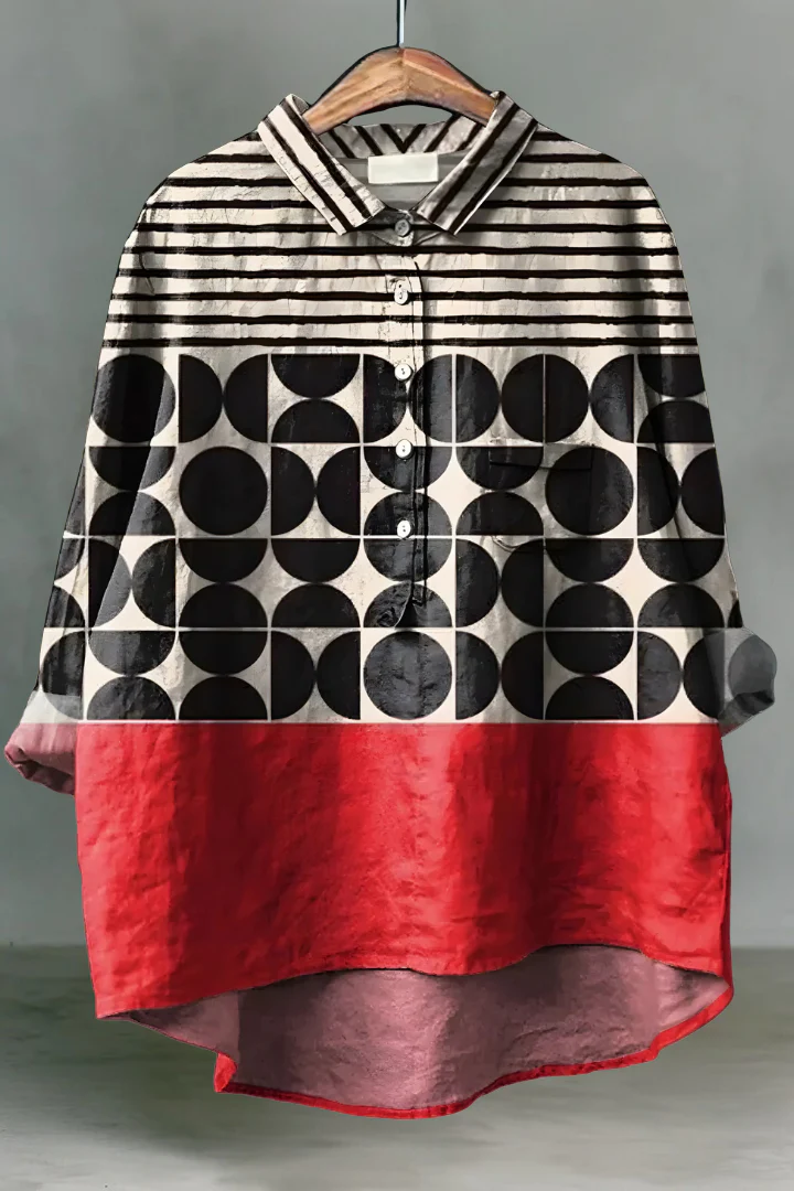 Nyla | Linen Button-Up Blouse