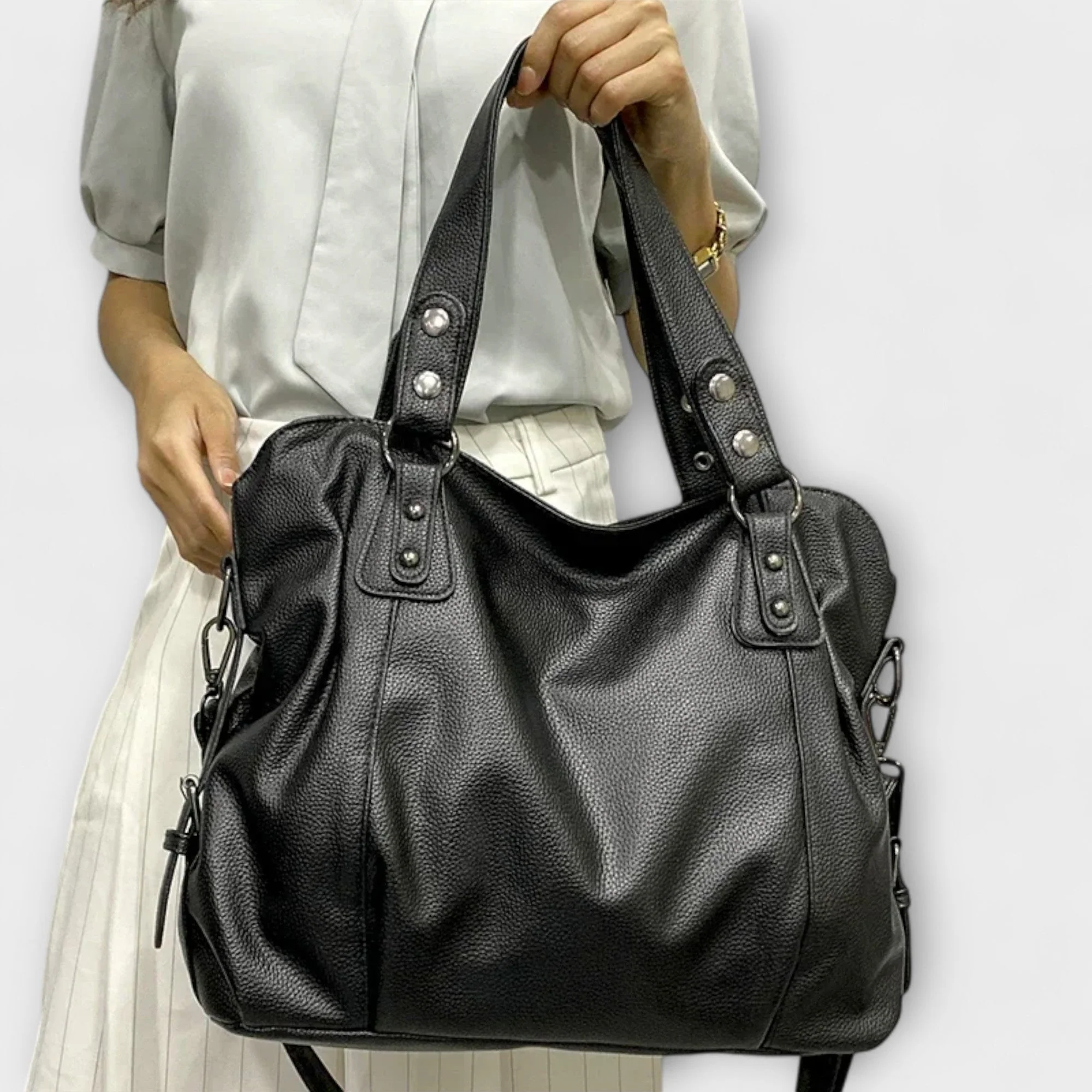 Olivia - Elegant Hobo Shoulder Bag - Image 3