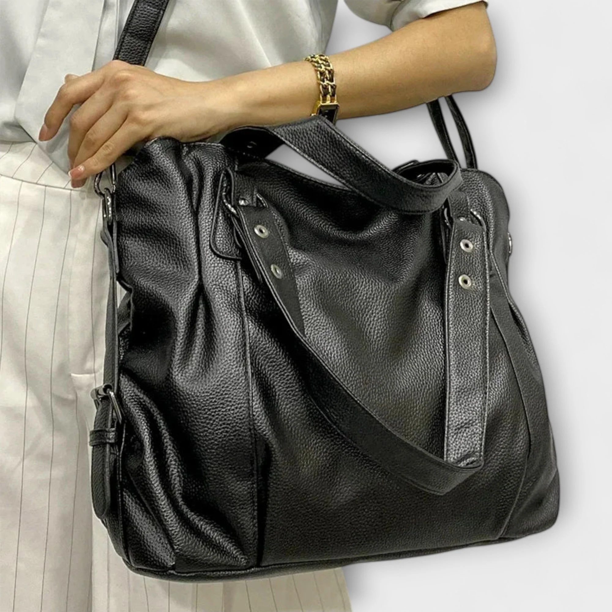 Olivia - Elegant Hobo Shoulder Bag - Image 4