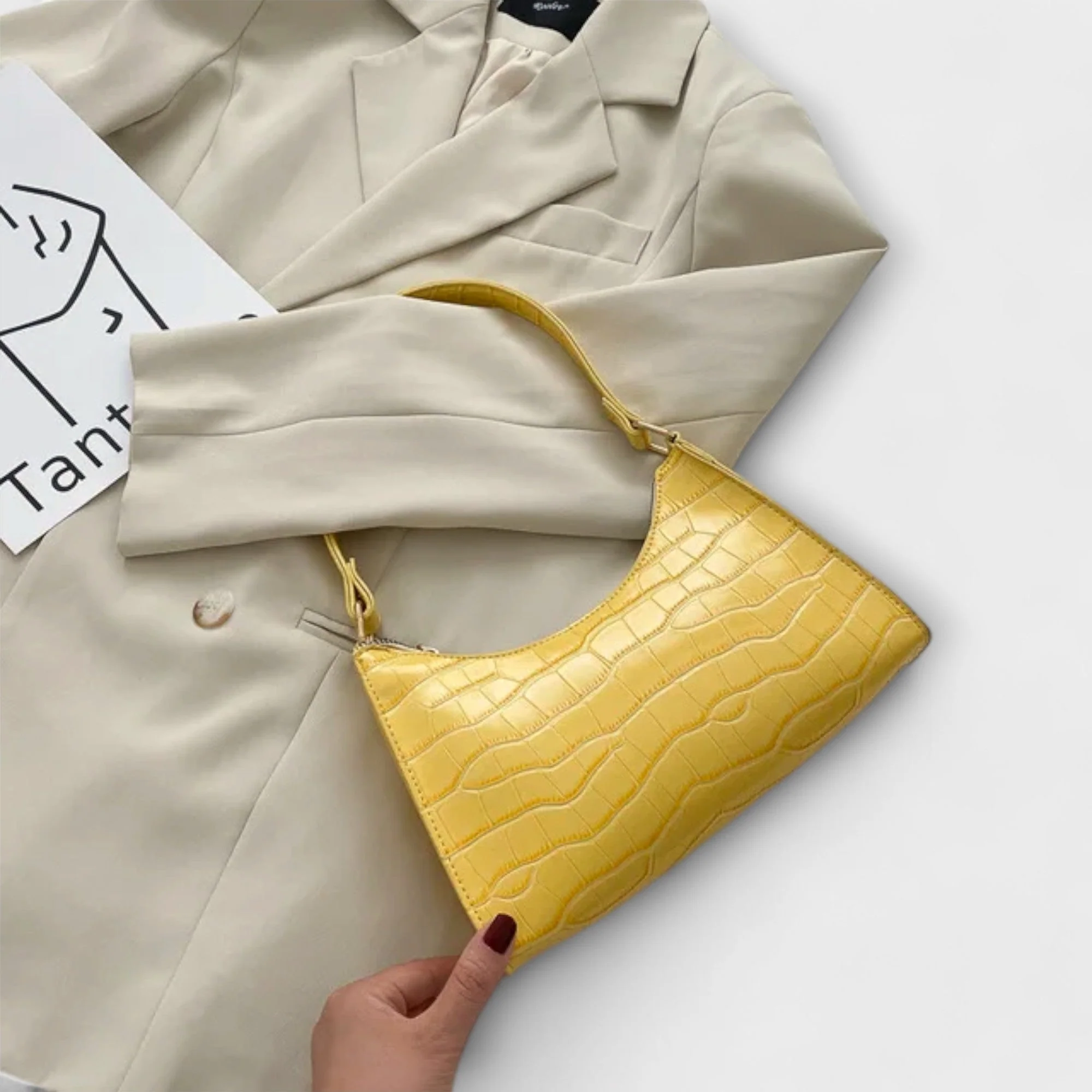 Olivia - Shiny Leather Bag - Image 11