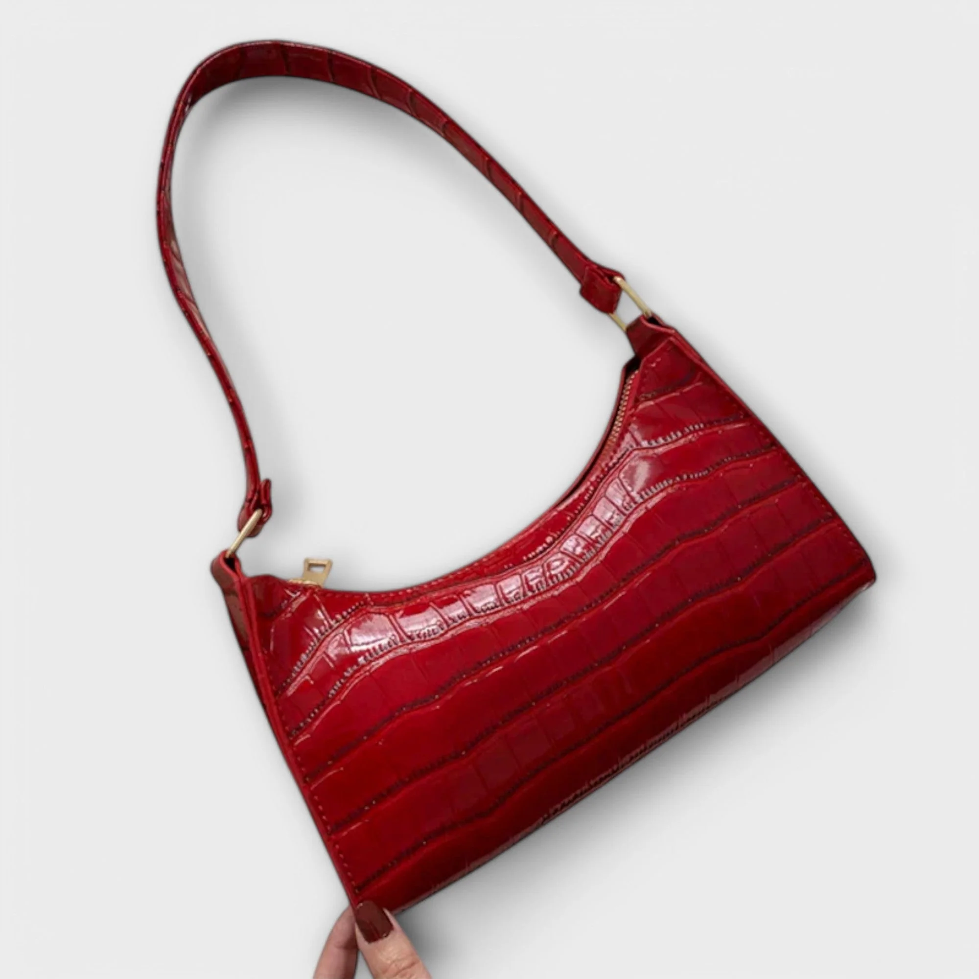 Olivia - Shiny Leather Bag - Image 13