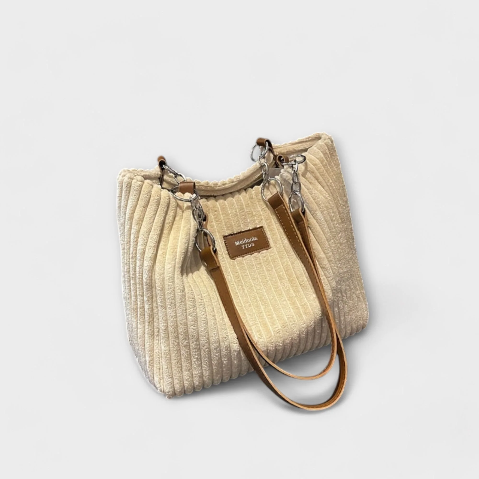 Olivia - Soft Cord Shoulder Bag - Image 4