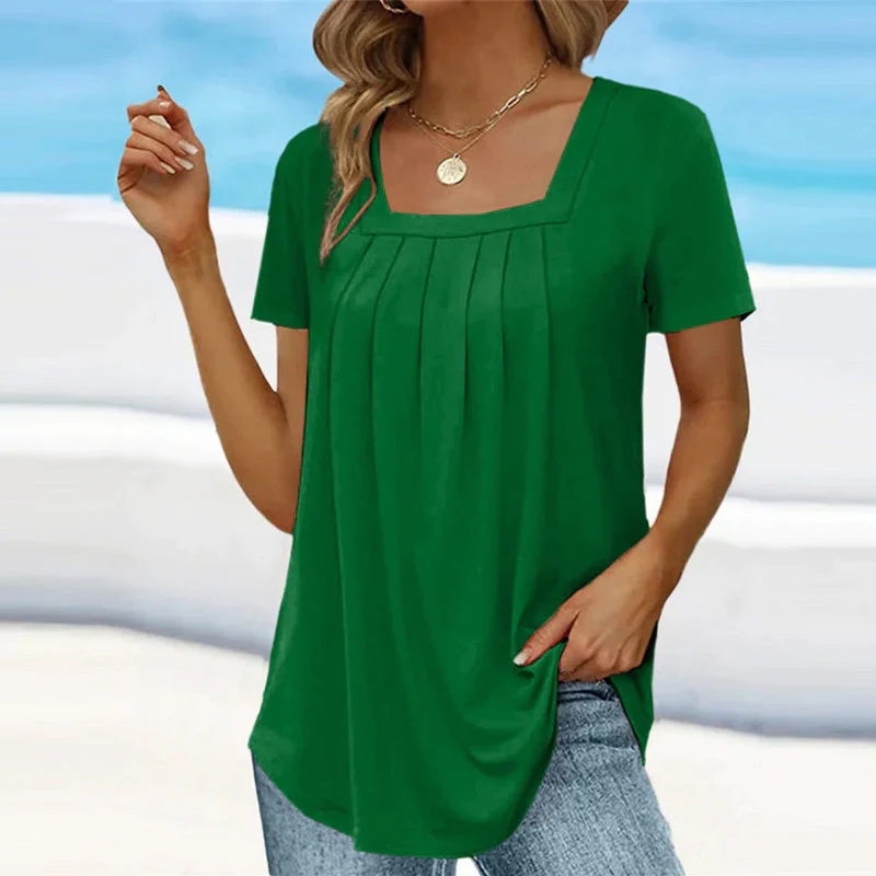 Sabryn - Elegant Pleated Blouse - Image 3